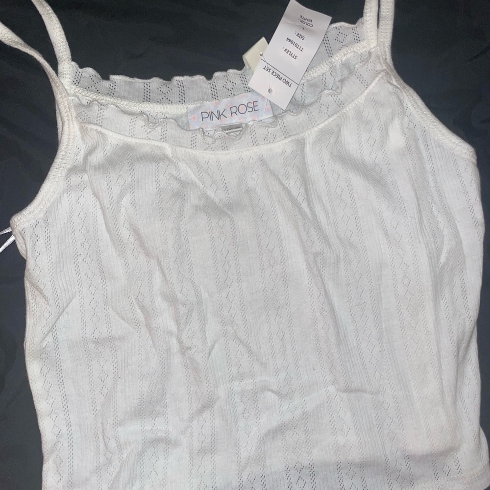Pink rose tank top